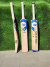Three Wickets Leopard English Willow Cricket Bat (Short Handle)