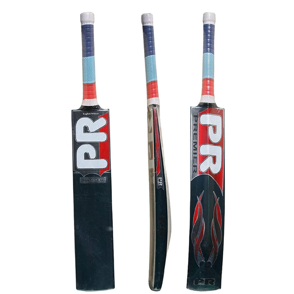PR Ranger Colored English Willow Cricket Bat (Short Handle, Black Color)