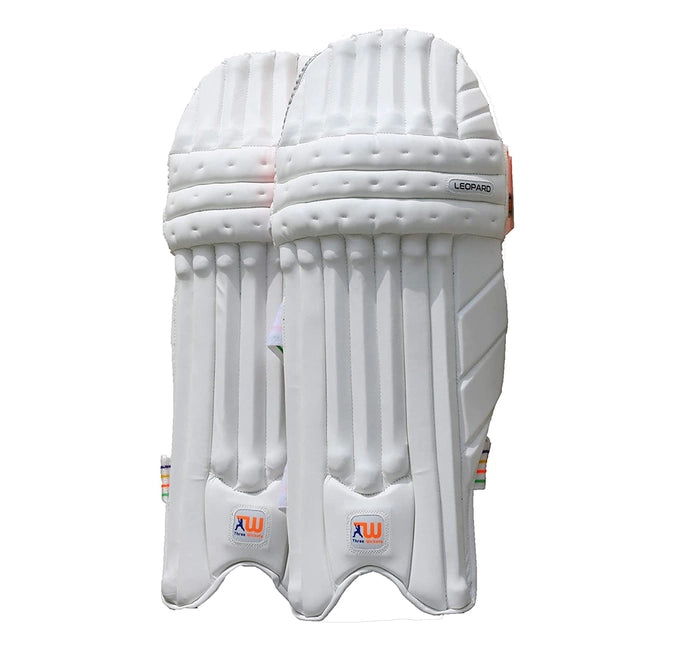 Three Wickets Leopard Cricket Test Grade Batting Pads (RH)