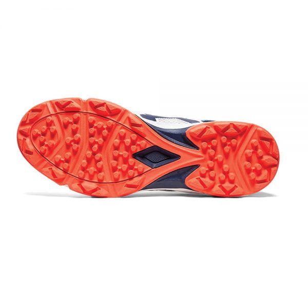 ASICS White Blue Color Cricket Shoes for Men