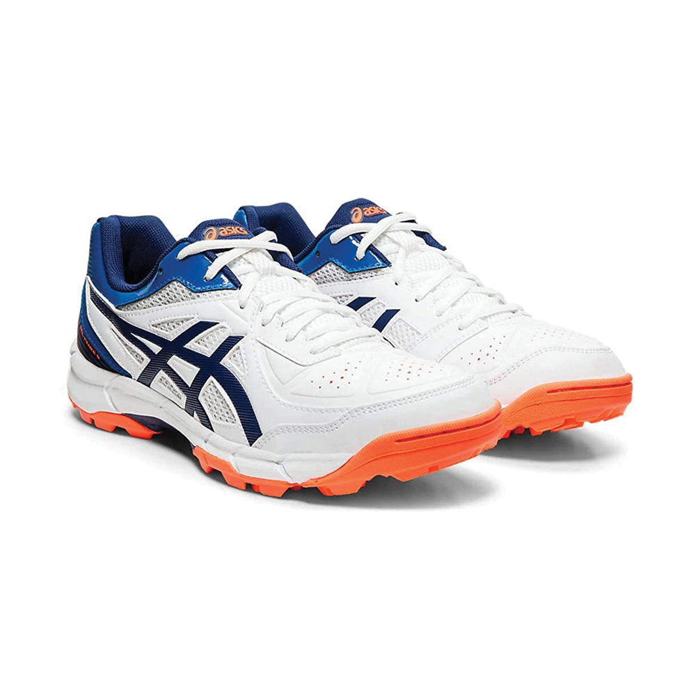 ASICS White Blue Color Cricket Shoes for Men