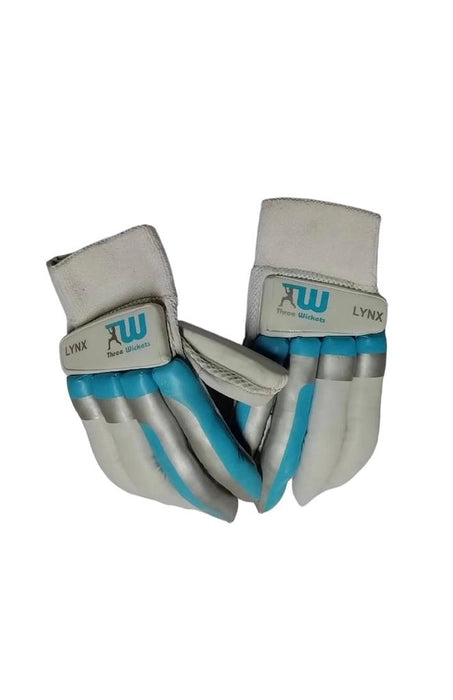 Three Wickets LYNX Batting Gloves Leather Palm (RH)
