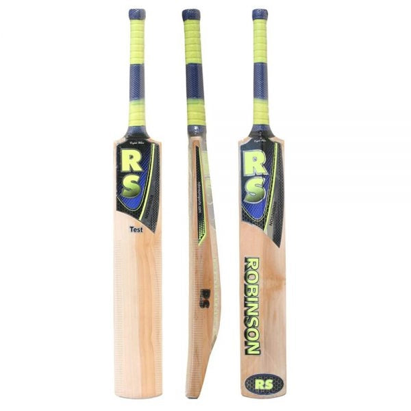RS Test Top Grade English Willow Cricket Bat (Short Handle)