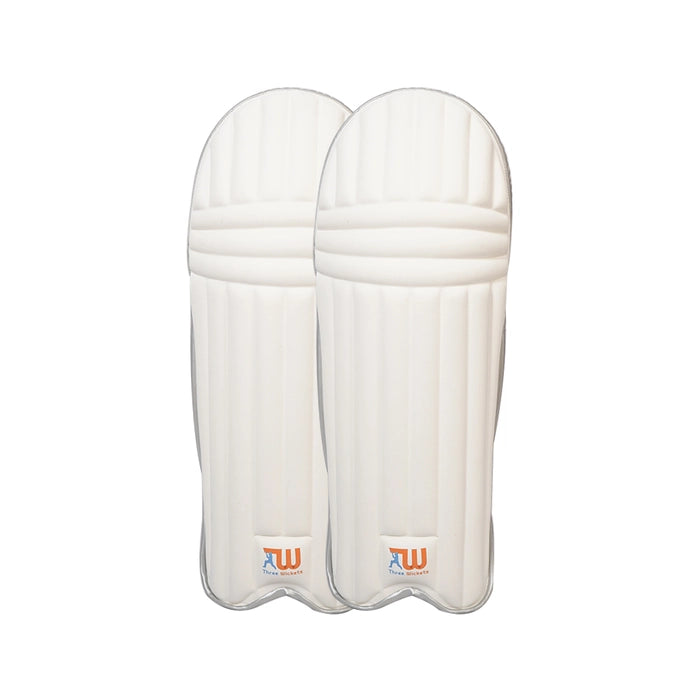 Three Wickets Panther Ultralight White Color Batting Pads (Weight 800 gm)