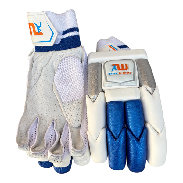 Three wickets professional player batting gloves