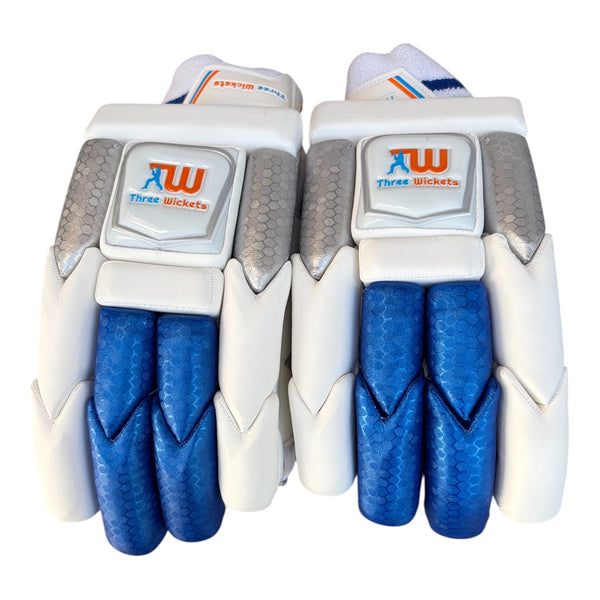 Three wickets professional player batting gloves