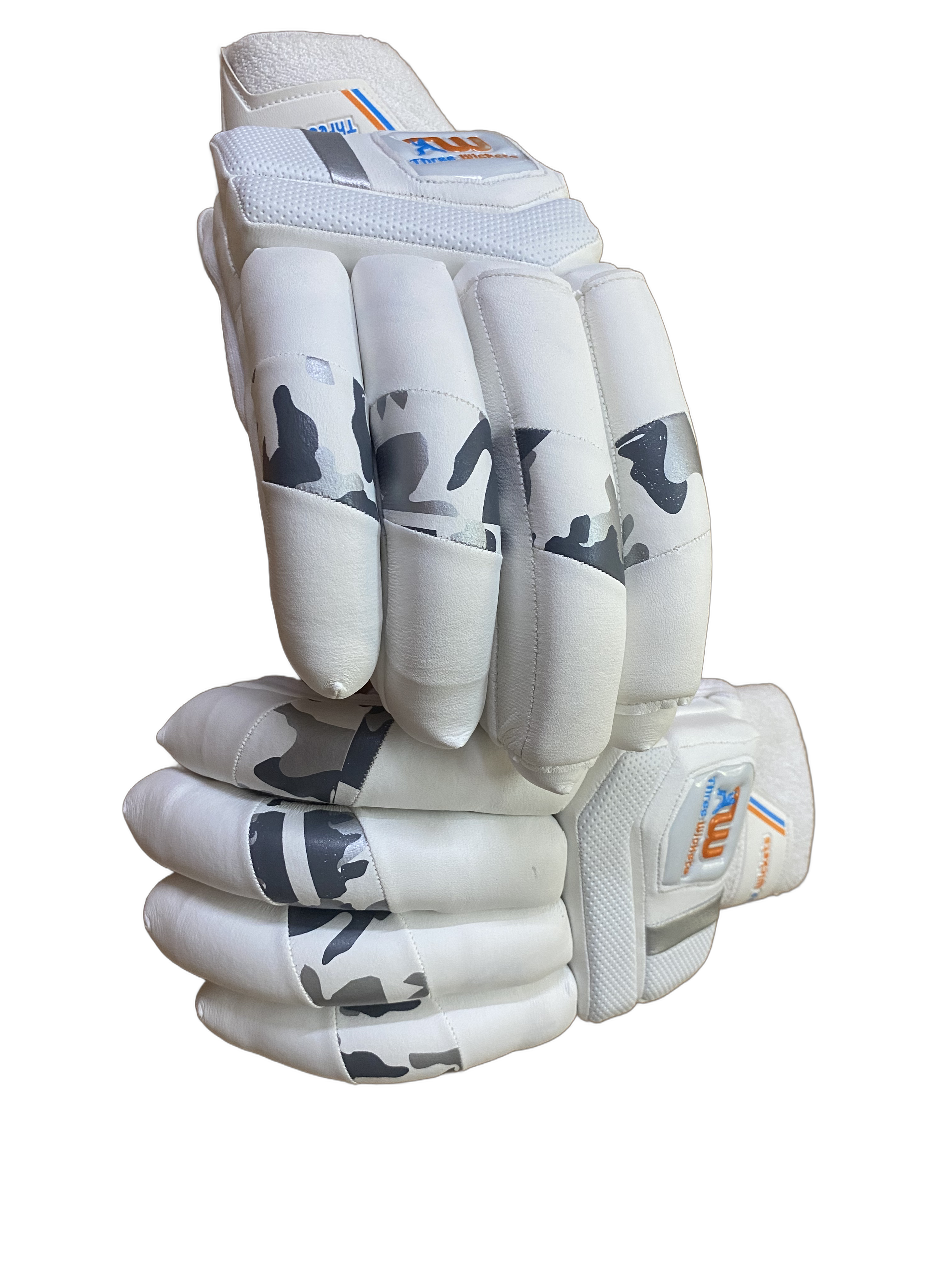 Three Wickets Leopard Batting Gloves