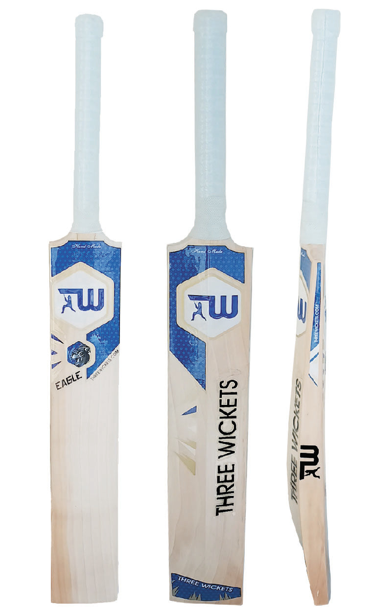 Three Wickets Eagle  English Willow Cricket Bat (Short Handle)