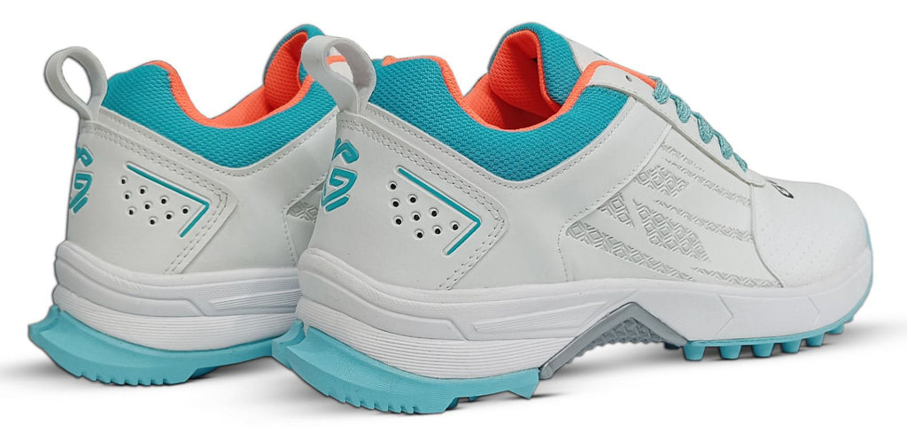 GOWIN TURF CRICKET STUD SHOES- WHITE ISLAND BLUE