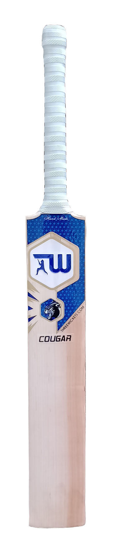 Three Wickets Cougar English Willow Cricket Bat (Short Handle)